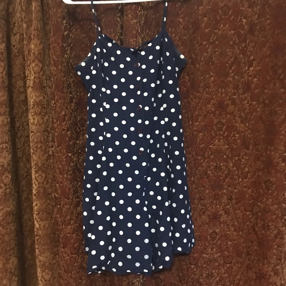 Blue Polk a dot dress